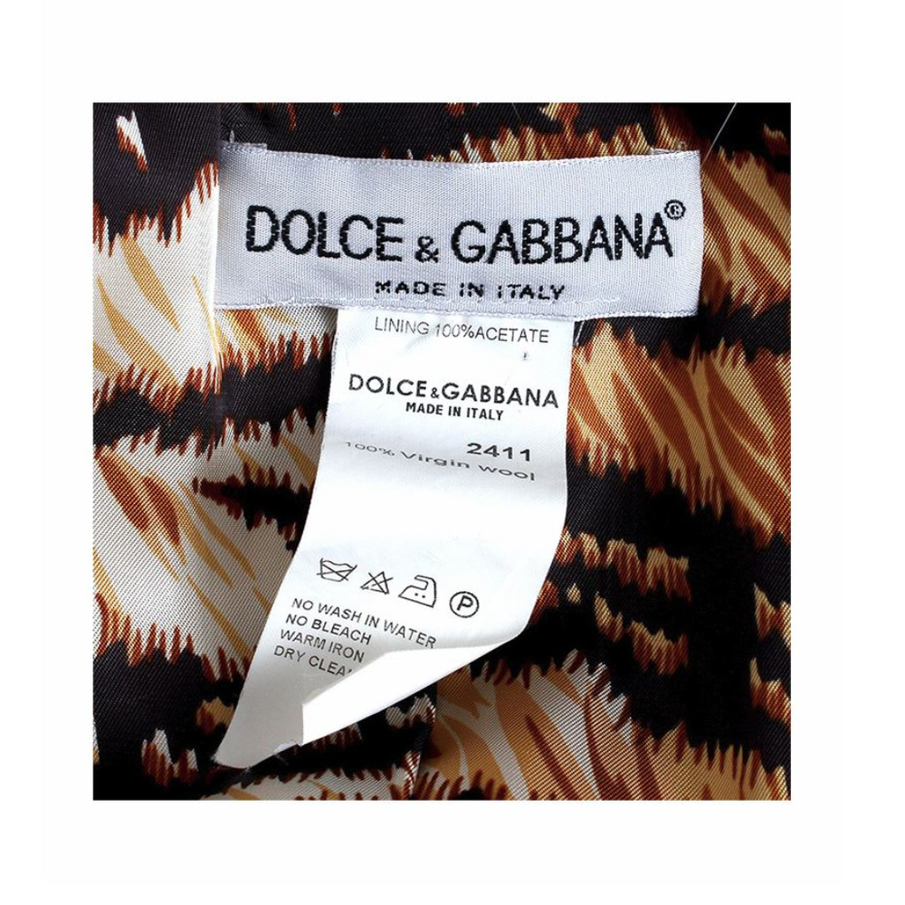 Dolce&Gabbana Cream D&G Maxi Coat View 4